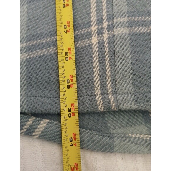 Pladra Plaid Frannel Short Women's 2XL Button Front Long Sleeve Blue Outdoorsy - Picture 9 of 15